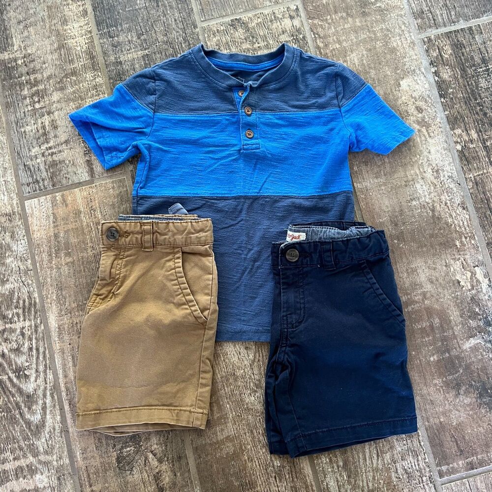 Bundle - 1 Shirt / 2 Shorts Cat & Jack Boys 4